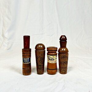 Vintage Lot of 4 Faulks Mallardtone Duck Goose Predator Calls